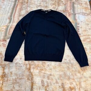Boss Hugo Boss Sweater Navy Crewneck Knit Men's S